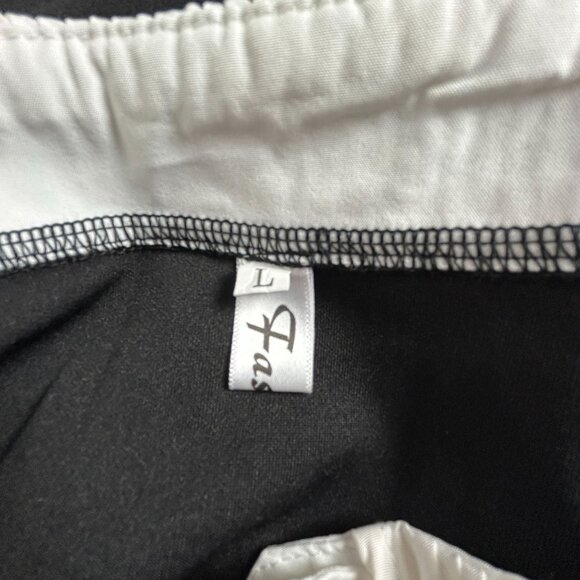 Fashion Women’s Black Pleated Collar Blouse Long Sleeve Gothic Blouse Top Large - Picture 3 of 7